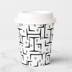 Structural Steel Pattern Paper Cups