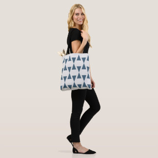 Structure A | Slate Blue & Off-White Tote Bag