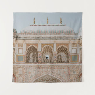 STRUCTURE UNDER CLEAR SKY TAPESTRY