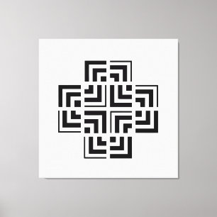 Structured Geometry   Modern Canvas Print