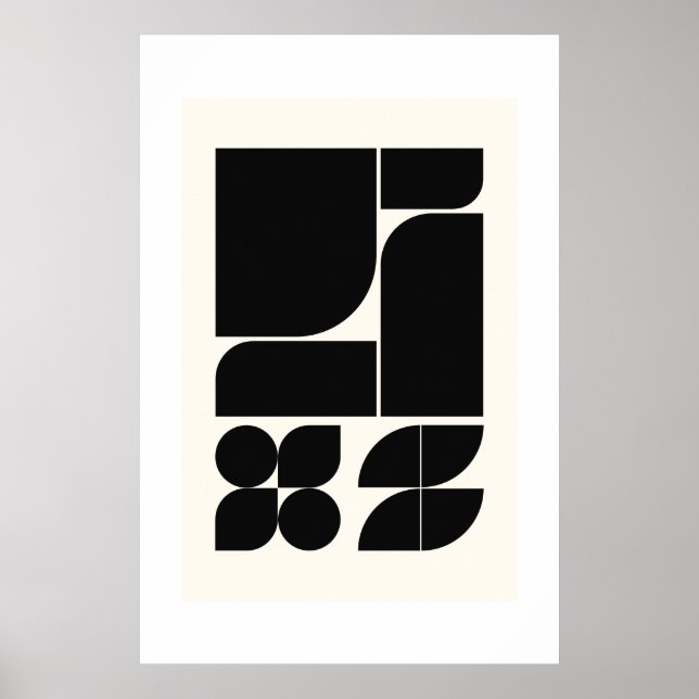 Structured Rhythm : Mid-Century Geometric Wall Art (Front)