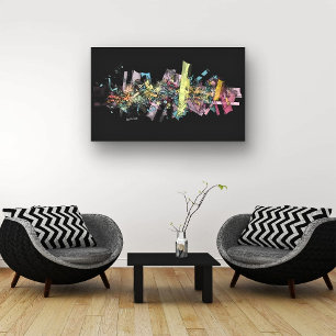 Structures and Colours Canvas Print