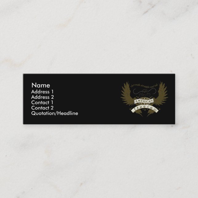 Struggle Design Profile Card (Front)