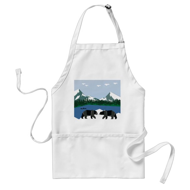 Struggle for bear territory standard apron (Front)