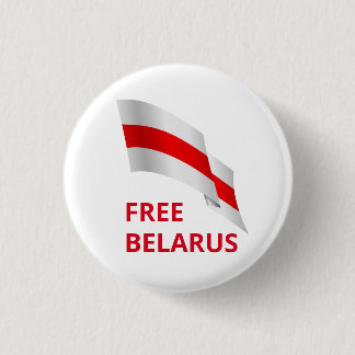 Struggle for freedom in Belarus. 3 Cm Round Badge