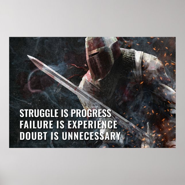 Struggle is Progress - Motivational  Poster (Front)