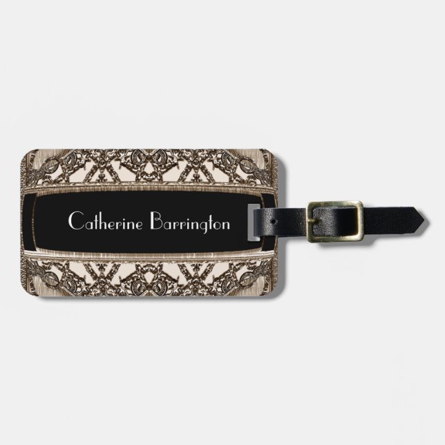 Strummer Fall Elegant Luggage Tag (Front Horizontal)