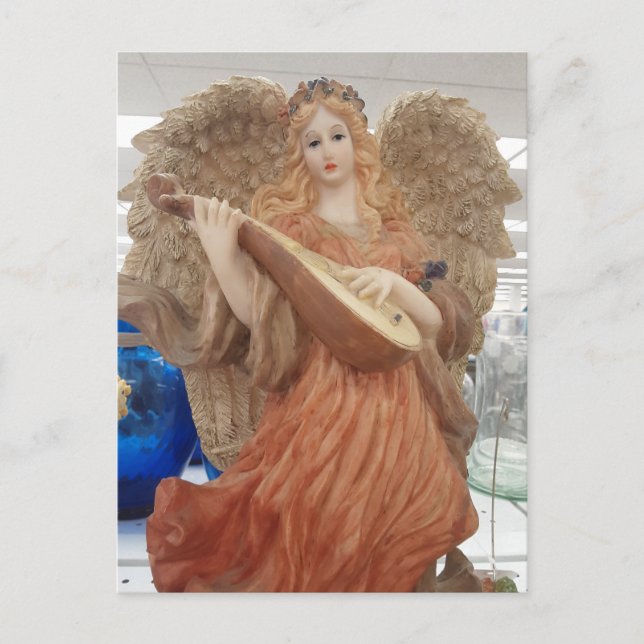 Strumming Angel Postcard (Front)