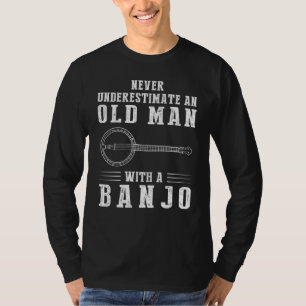 Strumming Strings and Chuckles: Old Mans Banjo Ski T-Shirt