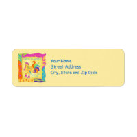 Strut Your Stuff Chick Magnet  Address Label