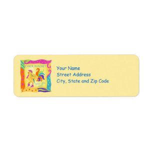 Strut Your Stuff Chick Magnet Address Label
