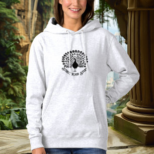 Strut Your Stuff Peacock Hoodie – Bold Statement 