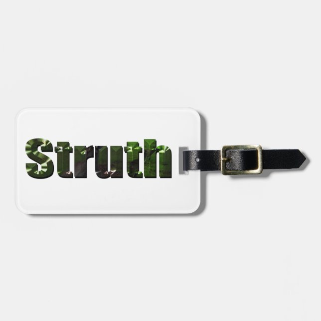 Struth ! Aussie Slang Word, Luggage Tag (Front Horizontal)