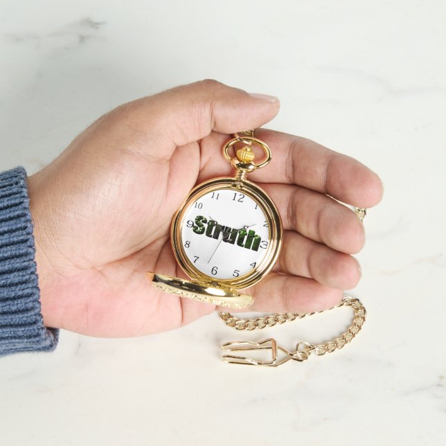 Struth ! Aussie Slang Word, Pocket Watch (Hand)