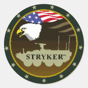 stryker_logo classic round sticker