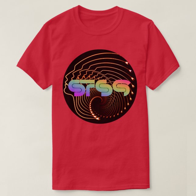 STS9 Psychedelic Face Swirl T-Shirt (Design Front)