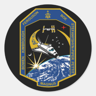 STS 126 Mission Patch Classic Round Sticker