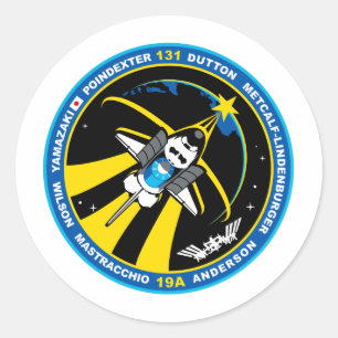 STS 131 Discovery Classic Round Sticker