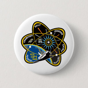 STS 134 Endeavour 6 Cm Round Badge