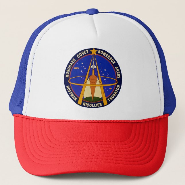 Sts-61-Mission Patch   Trucker Hat (Front)