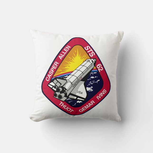 STS-62 MISSION PATCH    CUSHION (Front)