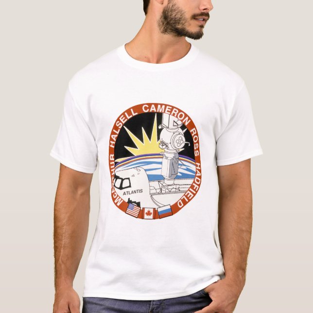 Sts-74 (Mission Patch)  T-Shirt (Front)