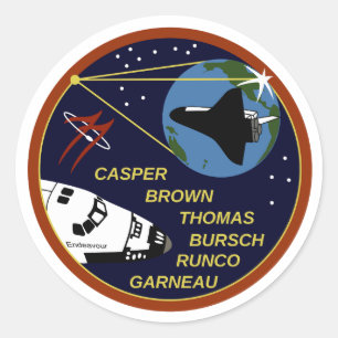 STS-77    CLASSIC ROUND STICKER