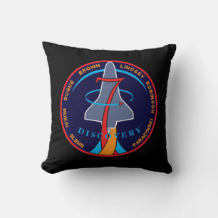 STS-95 Space Shuttle Discovery Mission Patch Logo Cushion