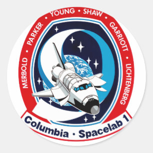 STS 9 Columbia: SKYLAB Classic Round Sticker