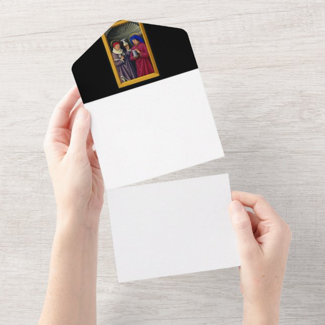 Sts. Cosmas and Damian Patron Saints of Healthcare All In One Invitation (Tearaway)