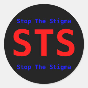 STS, Stop The Stigma, Stop The Stigma Classic Round Sticker