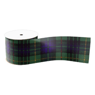 Stuart clan Plaid Scottish kilt tartan Grosgrain Ribbon
