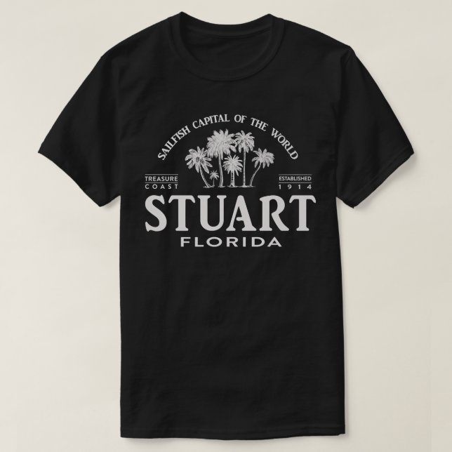 Stuart FL Sailfish Capital of the World Souvenir  T-Shirt (Design Front)