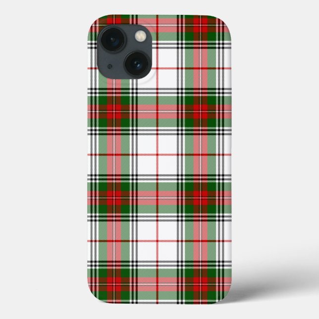 Stuart / Stewart Red Green White Plaid Case-Mate iPhone Case (Back)