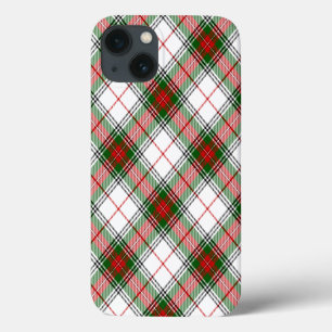 Stuart / Stewart Red Green White Plaid iPhone 13 Case