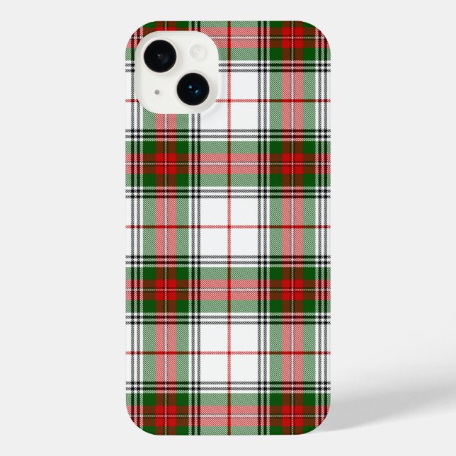 Stuart / Stewart Red Green White Plaid iPhone Case (Back)