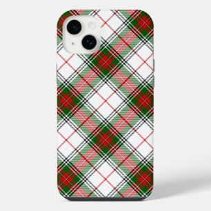 Stuart / Stewart Red Green White Plaid iPhone 14 Plus Case