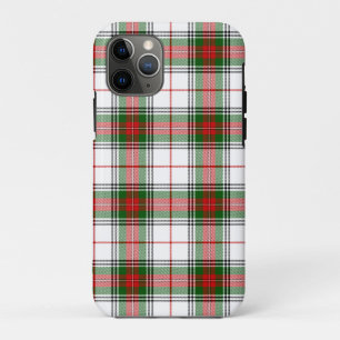 Stuart / Stewart tartan white red green plaid Case-Mate iPhone Case