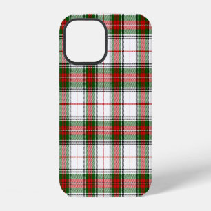 Stuart / Stewart tartan white red green plaid iPhone 12 Case