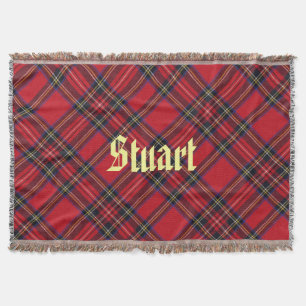 Stuart Tartan Plaid Throw Blanket