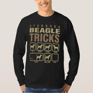 Stubborn Beagle Tricks Dog T-Shirt