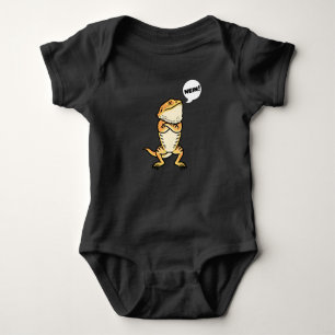 Stubborn Bearded Dragon Pogona Reptile Lizard Baby Bodysuit