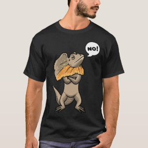 Stubborn Frilled Dragon Frill Necked Lizard Reptil T-Shirt