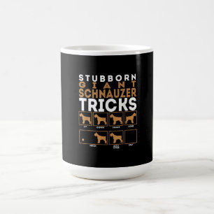 Stubborn Giant Schnauzer Dog Tricks Graphic Coffee Mug
