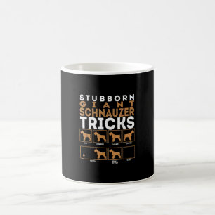 Stubborn Giant Schnauzer Dog Tricks Graphic Coffee Mug