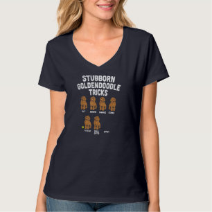 Stubborn Goldendoodle Tricks Funny Dog Trainer Mum T-Shirt