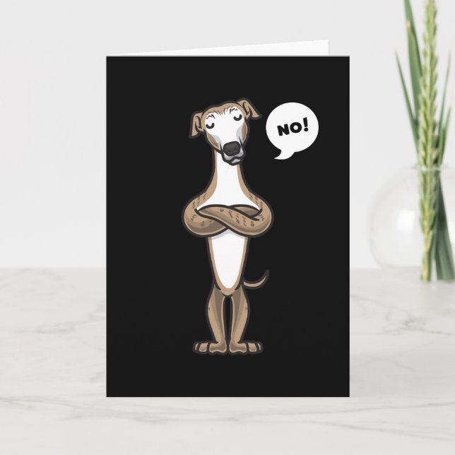 Stubborn Great Dane Dog Card (Front)