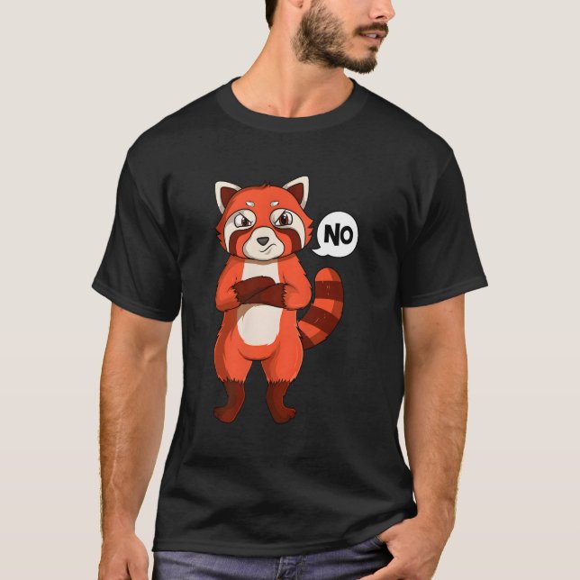 Stubborn Red Panda T-Shirt (Front)