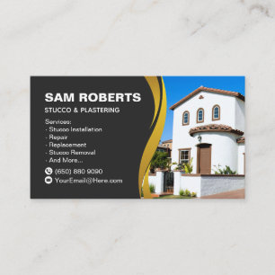 Stucco Business Card Plastering