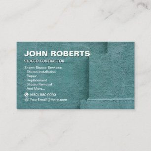 Stucco Construction Business Card